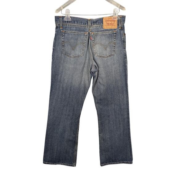 Levis 527 Jeans Mens 33x30 Blue Denim Low Boot Cut Zip Fly Medium Wash Classic - Picture 2 of 14